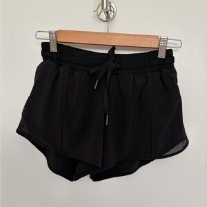 Lululemon Black Running Shorts Lined | Size 4